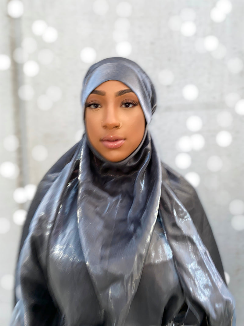 Silver POP Jilbab