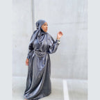 Silver POP Jilbab