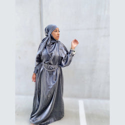 Silver POP Jilbab